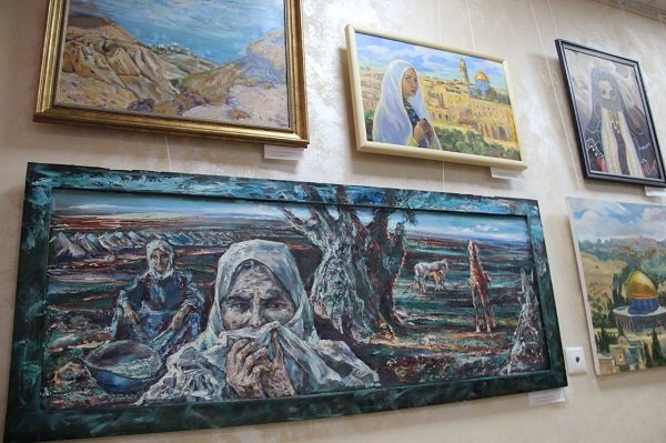 “فلسطين بعيون فناني روسيا التشكيليين”.. معرض الفن التشكيلي الروسي الدولي الثاني