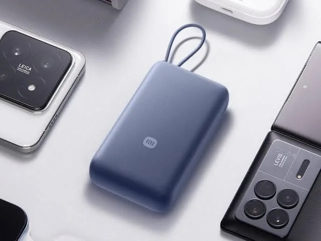 شاومي تعمل على جهاز بنك طاقة  جديد مزود بكابل USB-C مدمج